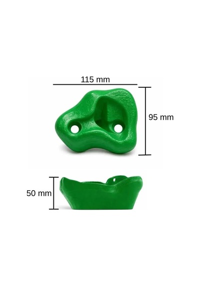 Tırmanma Duvarı Tutamağı 10'lu Set Plastik Tırmanma Taşı Duvar Tırmanma Aparatı-1164 Çok Renkli
