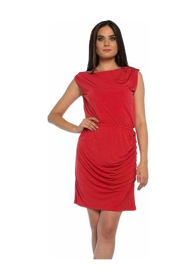 Bulalgiy Kadın Kırmızı Jersey Elbise - Bga050499