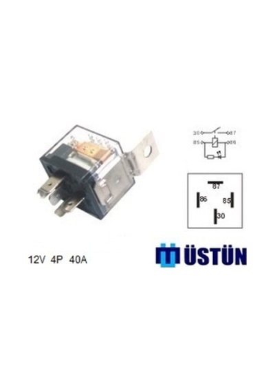 Üstün Mini Role Şeffaf 12v 4p 40a Ustun Rl140