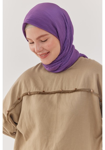 Mirsoy Scarf Piliseli Eşarp - Mor Mor