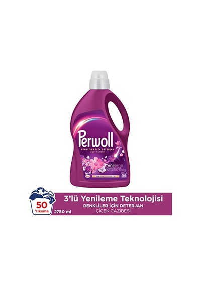 Perwoll Çiçek Cazibesi Hassas Bakım & Yenileme Sıvı Çamaşır Deter 2950 ML