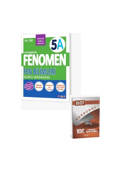 Fenomen 2027 5. Sınıf Fen Bilimleri A Fenomen Soru Bankası+ Anla Kazan Paragraf