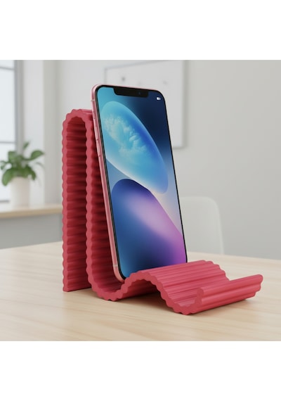 Kırmızı Çok Pozisyonlu Kullanılabilir Cep Telefonu Tablet Tutucu Cep Telefonu Tutacağı Standı Kırmızı