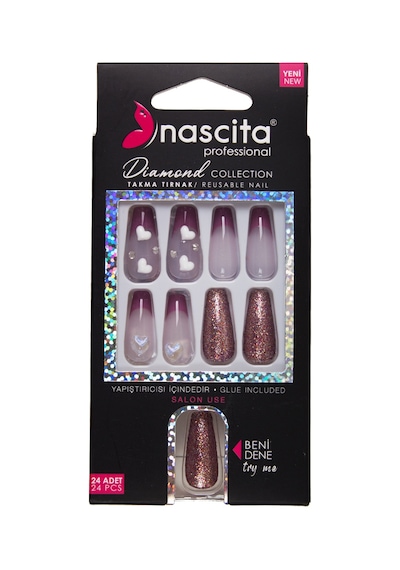Nascita Diamond Taşlı Takma Tırnak 24'lü Set Nasnaıl00268