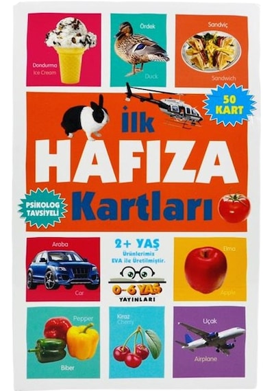 '+2 Yaş İlk Hafıza Kartları (0-6 Yaş Yayınları)