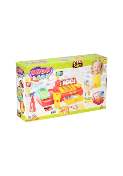 Bayraktar Shop-joy Süper Market Yazar Kasası 43 Parça Eğitici Yazar Kasa Oyun Seti-benim Ilk Marketim