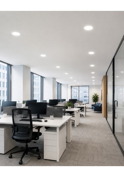 18w Slim Panel Led Spot Beyaz Işık İç Çap 20,5 Cm Dış Çap 22 Cm 1530 Lümen 2 Adet