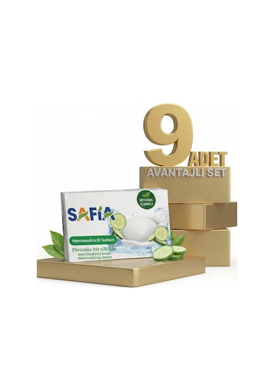 Safia Salatalık Nemlendirici Sabun 9x90 Gr