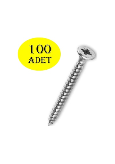 4x25 Sunta Vidası 100 Adetlik Paket Diğer