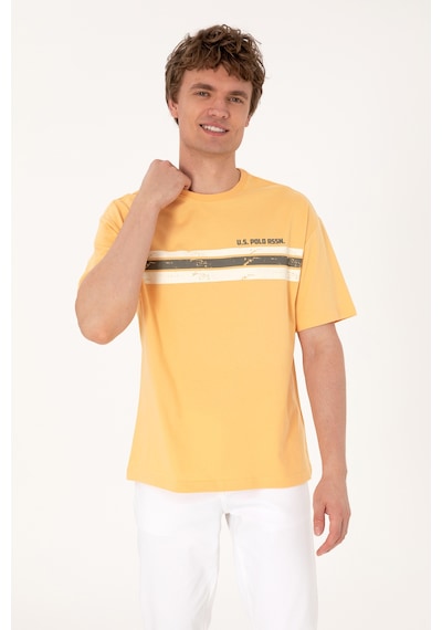 U.S. Polo Assn. Erkek Comfort Fit Turuncu Bisiklet Yaka Tişört 50306912-VR202 U.S. Polo Assn. Erkek Comfort Fit Turuncu Bisiklet Yaka Tişört 50306912-VR202