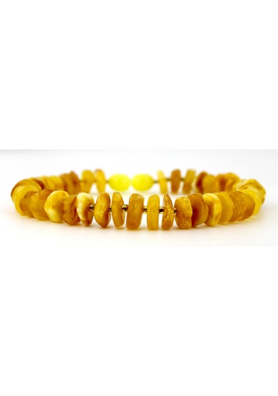 Kehribar Bileklik Amorf Tasarım Ambergold Blk23-99 Çok Renkli
