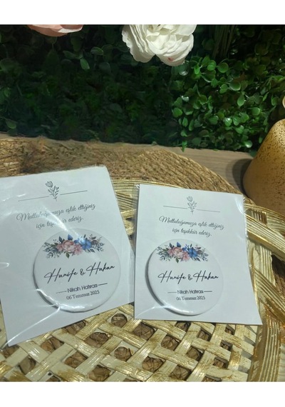 Uv Baskı Açacak Magnet Söz, Nişan, Nikah, Düğün, Kına 10 Adet Kiremit