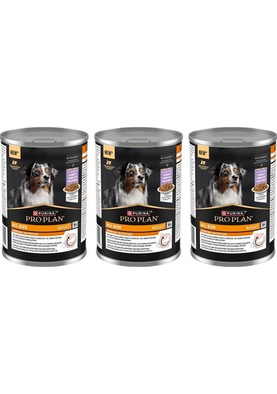 Pro Plan Hindi Etli Yetişkin Köpek Konservesi 400 Gr 3 Adet