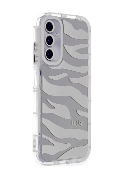 Newface Samsung Galaxy A05s Kılıf Reflexion Desenli Kapak - Desen 10 Gri