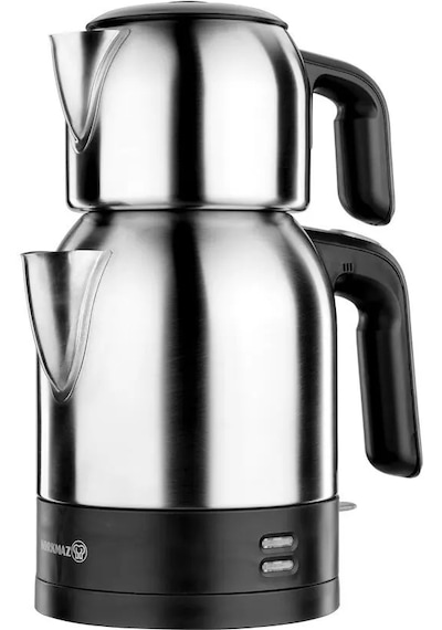Korkmaz Demkolik Satin/siyah Elektrikli Çaydanlık 1.8 Lt A359 Siyah
