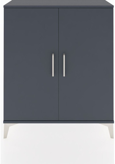 Arges Şifonyer 2 Raflı 2 Kapaklı 88x30x106 Antrasit-antrasit Antrasit