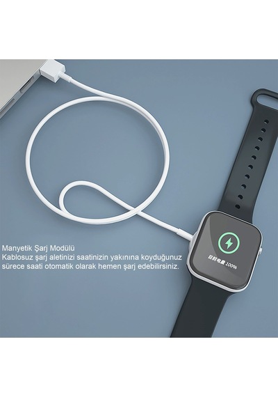 Earldom WC21 Apple Uyumlu  Watch Kablosuz Şarj Cihazı Beyaz M414