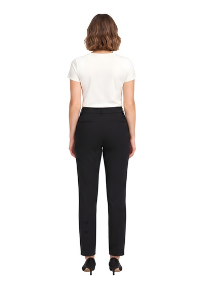 Lili Woman Kadın Kemer Detaylı Dar Paça Kumaş Pantolon Siyah Lw.gk-pnt004sy