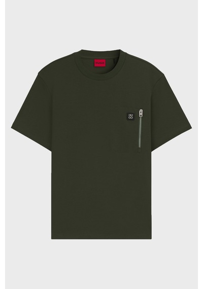 Hugo Erkek T Shirt 50542566 309 Koyu Yeşil Koyu Yeşil