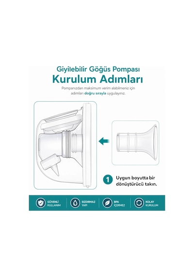 Babyhope Göğüs Pompası Kalkanı Silikon Flanş Küçültücü 19 - 21 Mm 2'li Set