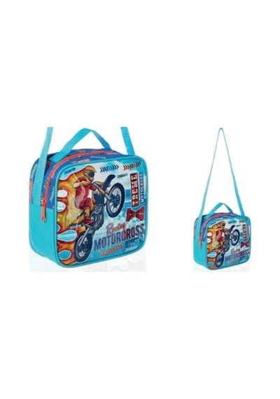 Kids Beslenme Çantası, Motocross, Pvc Cok Renkli