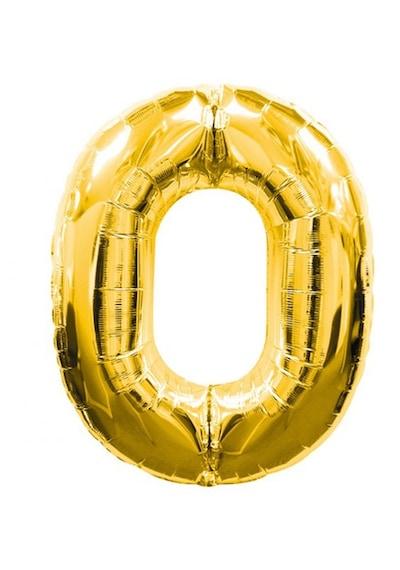 0 Rakamlı Folyo Balon Gold Renk 40 İnç 5691 256