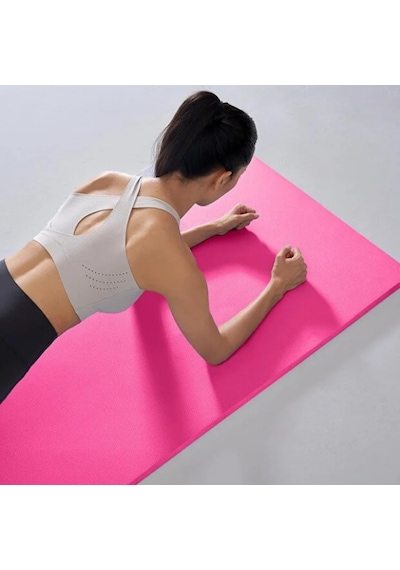 Büro Ev Ofis Egzersiz Spor Keyfi İçin 55x170cm Pilates Yoga Matı Gri