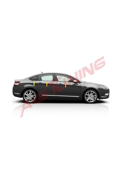 Citroen C5 Krom Cam Çıtası Tk 2008 Üzeri 6 Prç Paslanmaz Çelik N11.3533