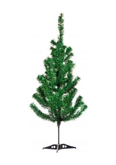 Yılbaşı Çam Ağacı 120 Cm+30 Adet Süs+ışık+kar Spreyi+tepe Yıldızı