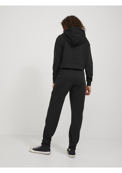 Jack & Jones Kadın Logolu Sweat Pantolon - Abbie Black Siyah