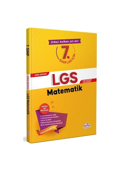7.Sınıflar İçin LGS Matematik- Editör