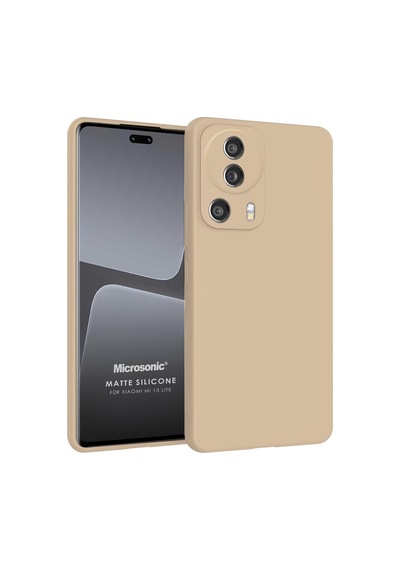 Matte Silicone Xiaomi Mi 13 Lite İçin Kılıf Gold Mi 13 Lite İle Uyumlu Kılıf - Gold