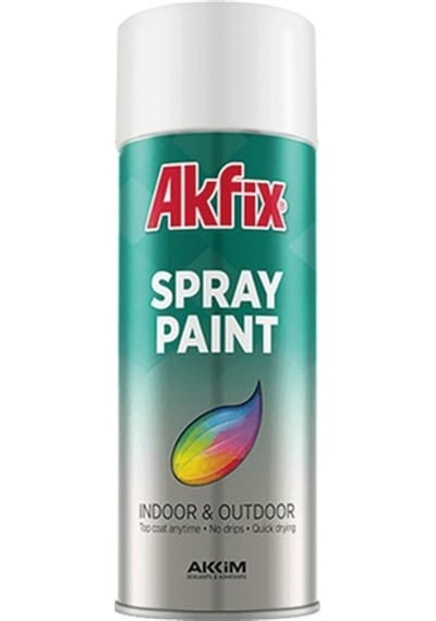 Akfix Mat Beyaz Sprey Boya 400 Ml