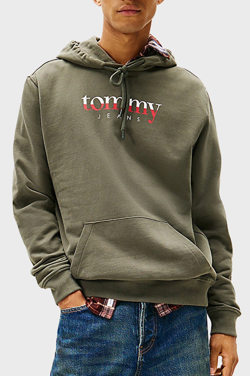 Tommy Jeans Erkek Sweat Dm0dm22113 Mrh Koyu Yeşil Koyu Yeşil