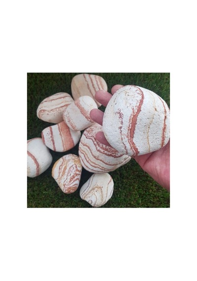 Sarı Çizgili Taş 5 Kg 6-10 Cm Dolomit Taş Dere Taşı Çakıl Taşı Bahçe Süs Taşı Akvaryum Teraryum Taşı Sar