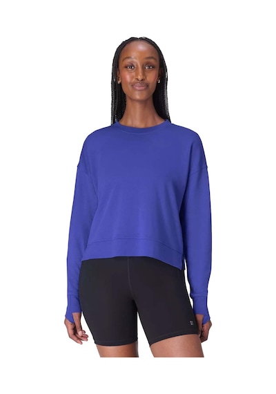 Sweaty Betty After Class Crop Sweatshırt 5523 Mavi