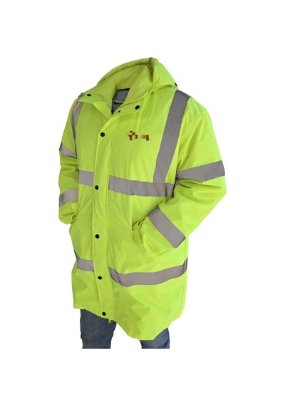 Kapitone Astar Reflektörlü İş Güvenliği Parka Mont Xl Çok Renkli