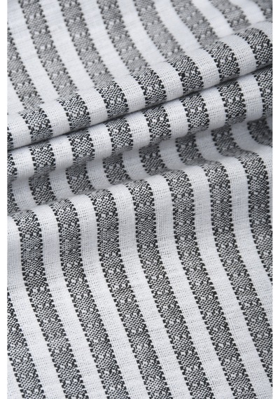 Rizzup Gri Slim Fit %100 Pamuk Çizgili Erkek Gömlek Cepli Yazlık Yeni Sezon Gömlek 2602627