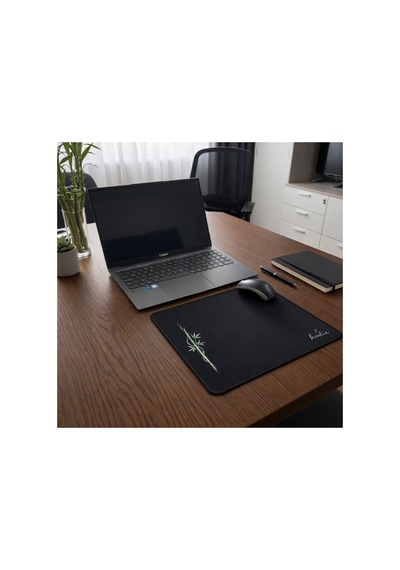 Bamboo Desenli Minimal Mousepad Siyah 23,5 X 33 Cm Kaymaz Taban Siyah - 829439916 Siyah - 829439916