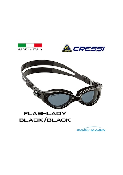 Parumarin Cressi Flash Lady Bayan Black/Black Yüzücü Gözlüğü