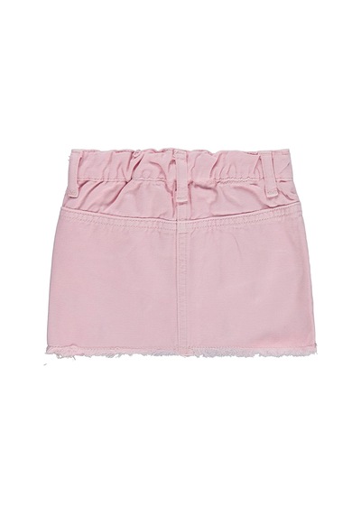 Civil Baby Çiçek Baskılı Denim 6-18 Ay Etek - Pembe Soft Pembe