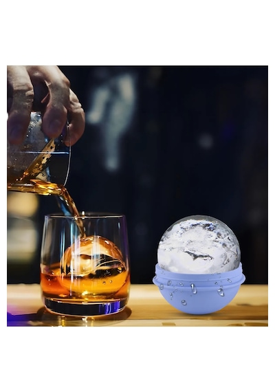 3lü Büyük Buz Kalıbı, Yuvarlak Buz Kalıbı, Buz Küpü Kalıbı Çok Renkli