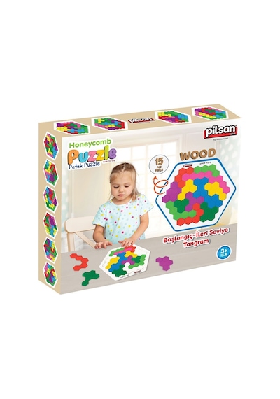 02 016 Ahşap Petek Tangram