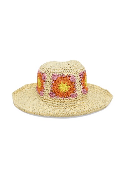Butigo Flower Straw Hat-w 4fx Çok Renkli Kadın Hasır Şapka 000000000101688149 Çok Renkli