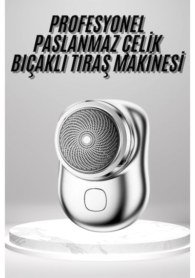 Mini - 511 - Sıfır Sakal Yanak Tıraş Makinesi Usb Şarjlı Sıfır Sakal - Spt-gld - Tnabilir Korumalı