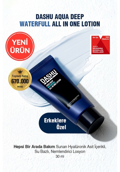 Dashu Mens Aqua Deep Waterfull All İn One Lotionll İn One Lotion