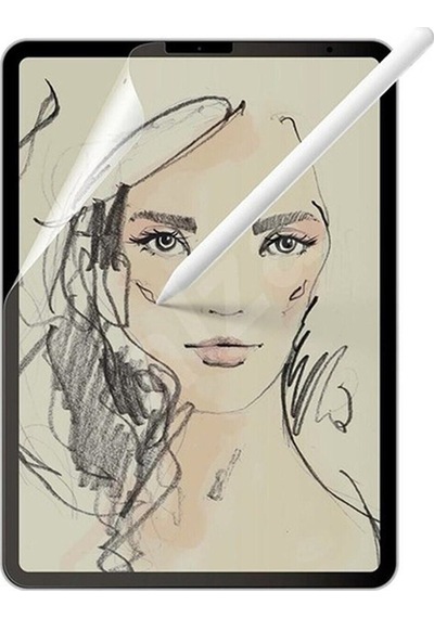 Apple Uyumlu iPad Air 5. Nesil 2022 10.9" Inç M1 Paperlike Nano Kırılmaz Ekran Koruyucu Kağıt Hissli Kılıf
