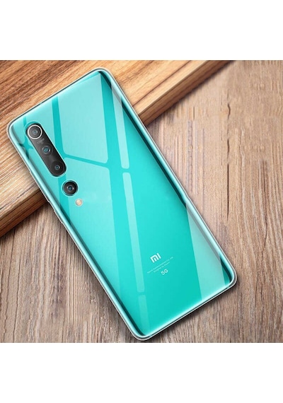 Noktaks - Xiaomi Mi 10 Uyumlu - Kılıf Şeffaf Soft Slim Fitt Süper Silikon Kapak - Şeffaf