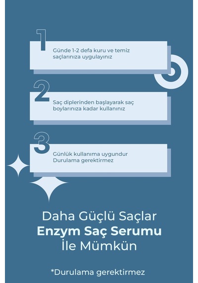 Enzym Cosmetics Saç Bakım Kompleksi Hyaluronik Asit Ve Kolajen Saç Serum 75 Ml Onarıcı, Nemlendirici