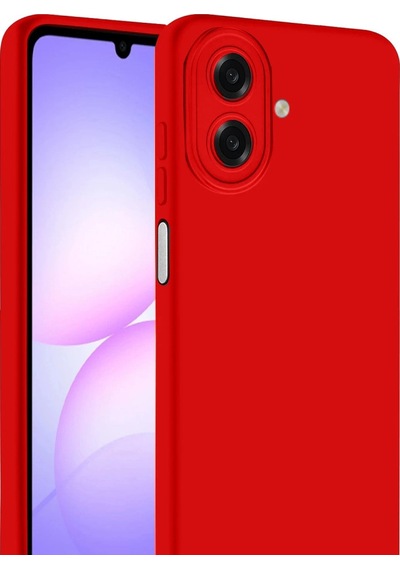 Samsung Uyumlu Galaxy A07 4g First Silikon Kırmızı